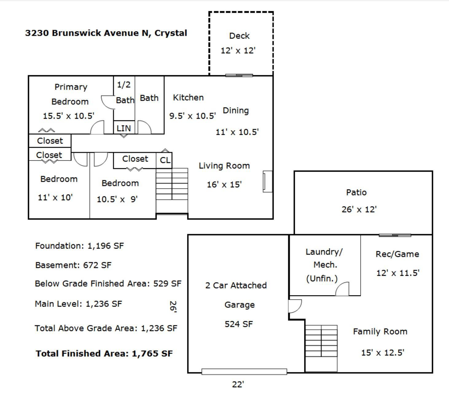 3230 Brunswick Ave N, Crystal, MN 55422
