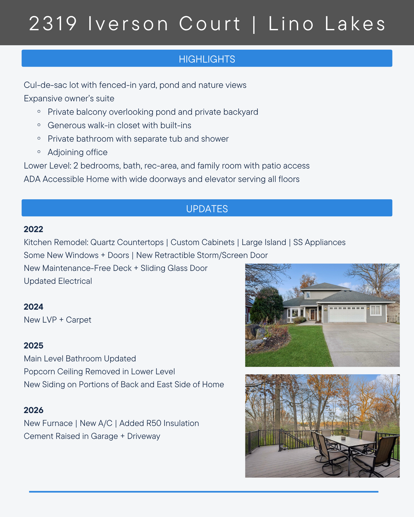 2319 Iverson Ct, Lino Lakes, MN 55038