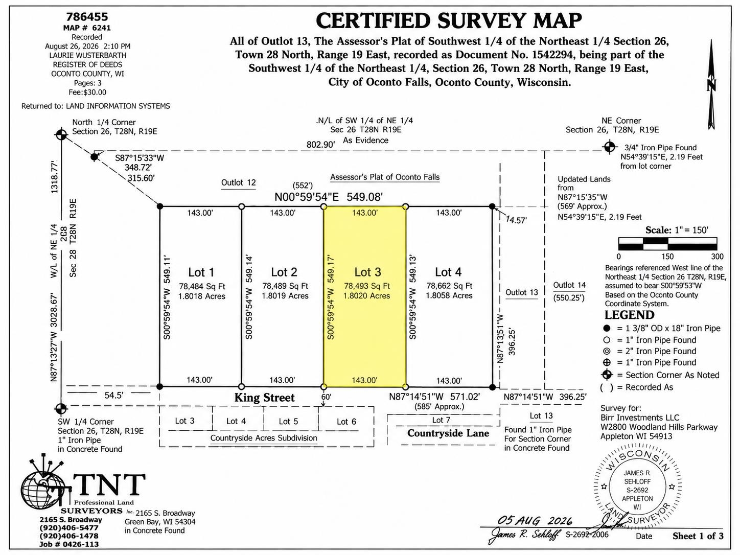 King St #3, Oconto Falls, WI 54154