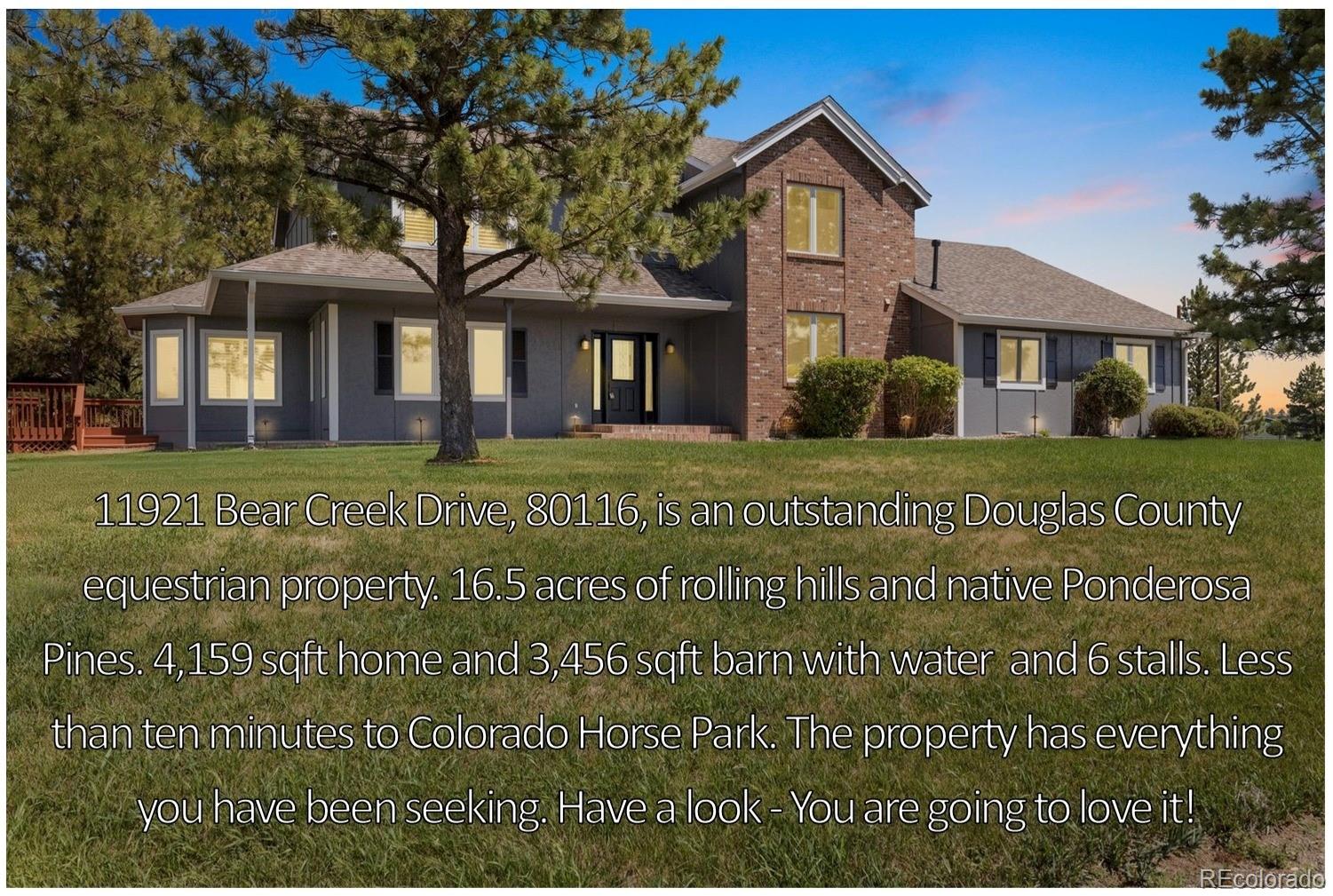 11921 Bear Creek Dr, Franktown, CO 80116