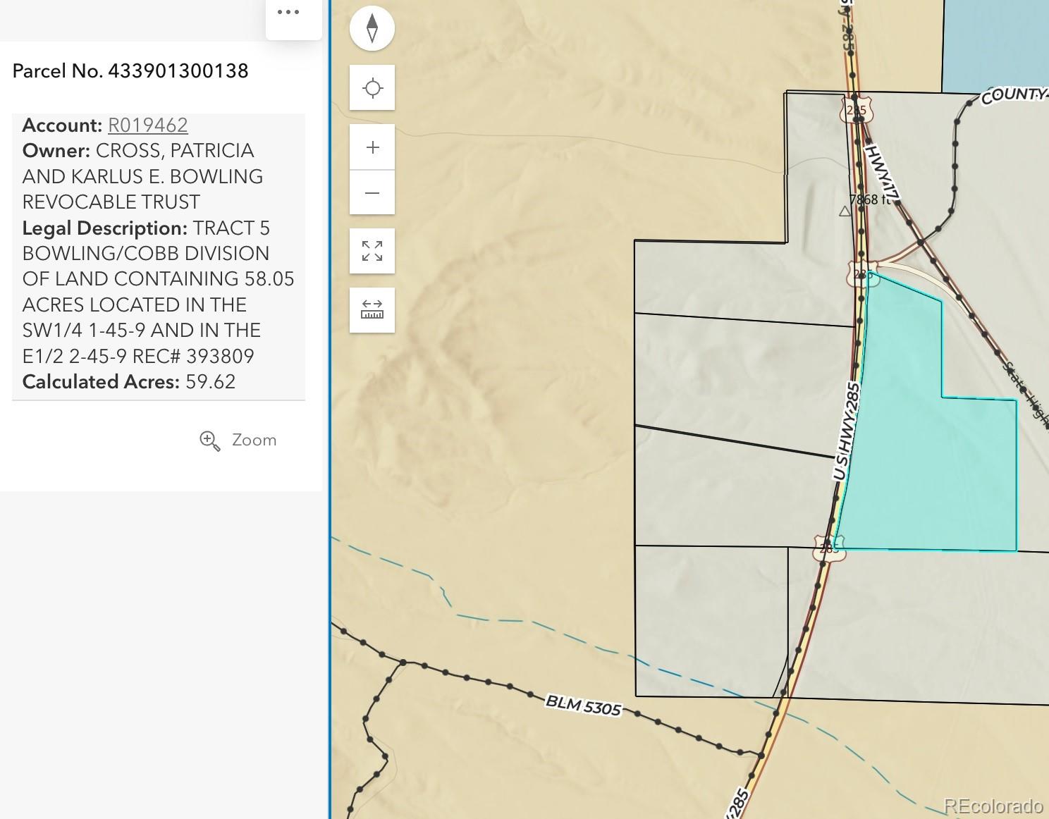 Tract 5 Bowling/cobb Division Of Land, Saguache, CO 80043