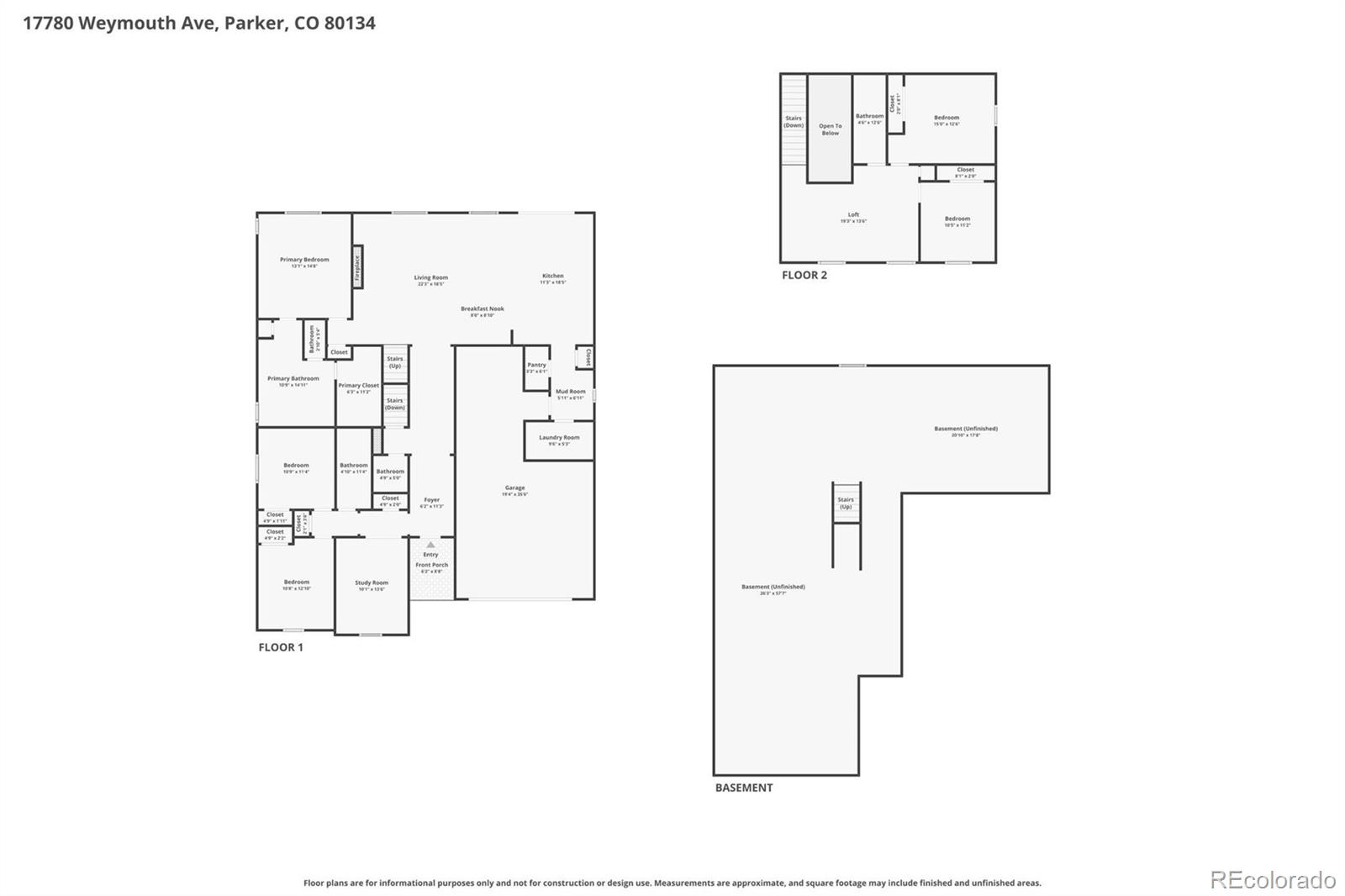 17780 Weymouth Ave, Parker, CO 80134