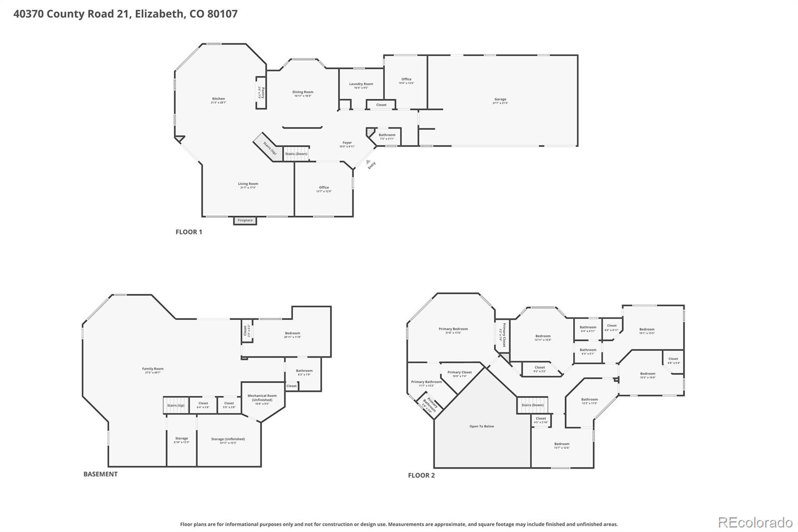 40370 County Road 21, Elizabeth, CO 80107