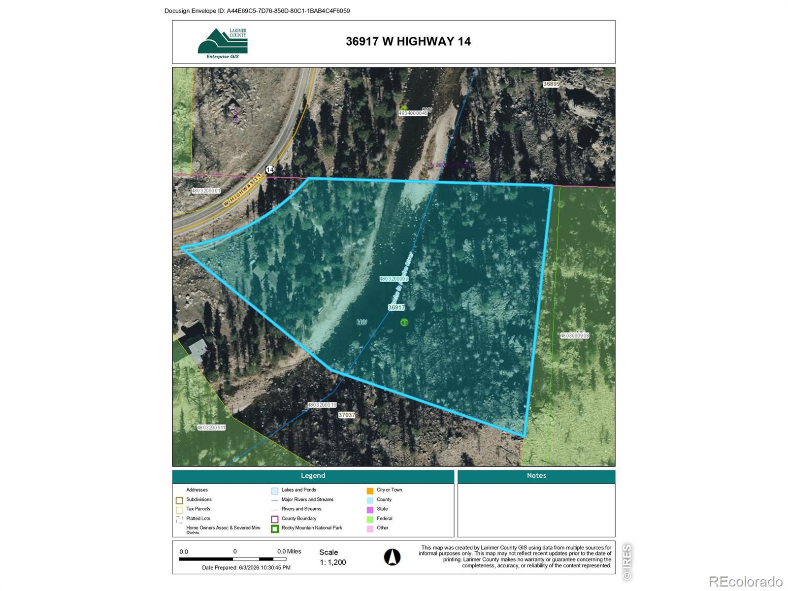 36917 Poudre Canyon Rd, Bellvue, CO 80512