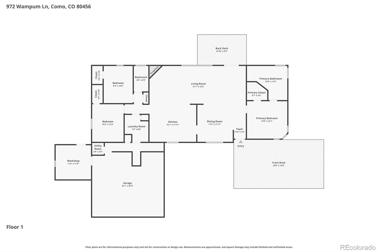 972 Wampum Ln, Como, CO 80432