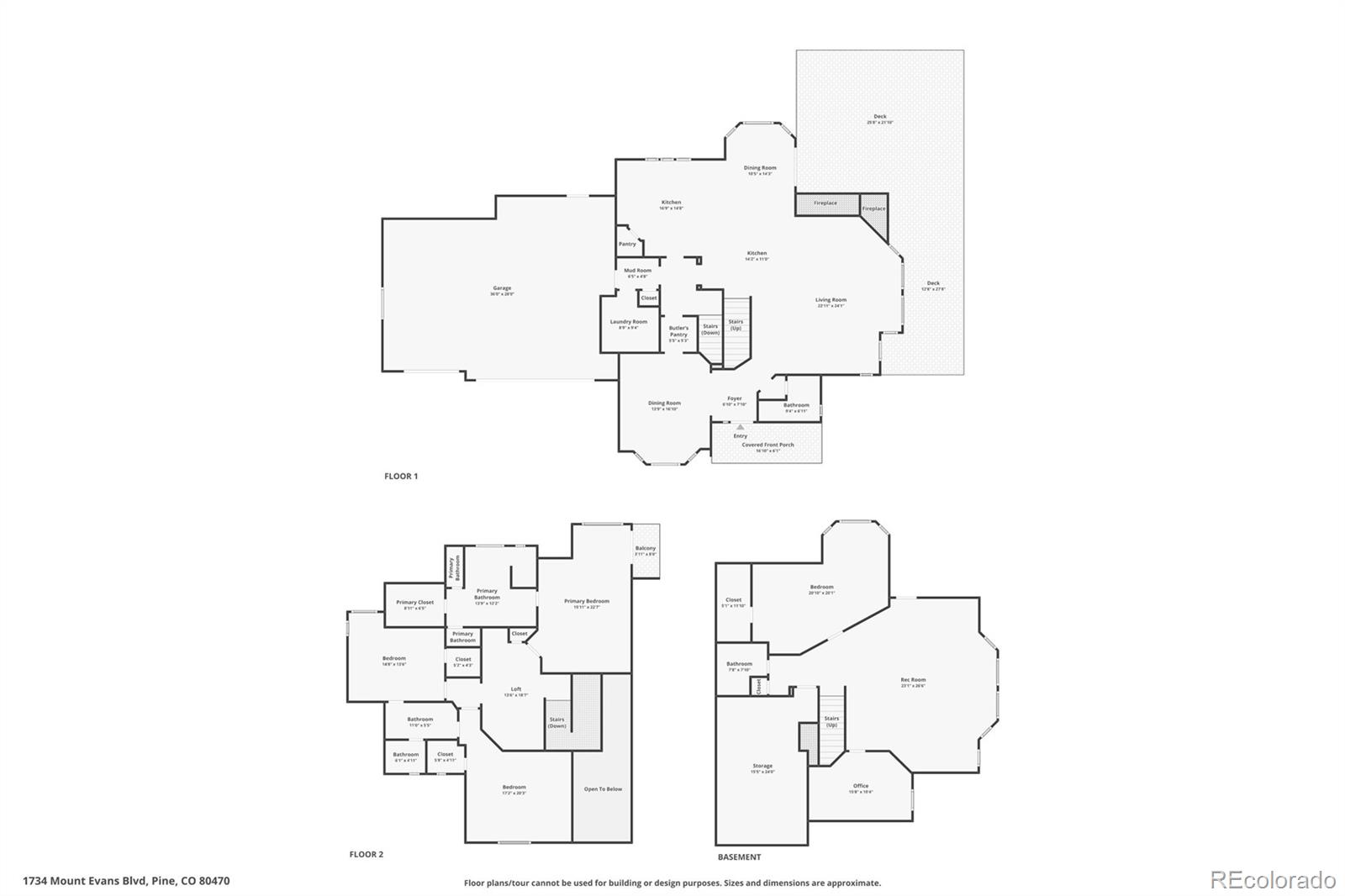 1734 Mount Evans Blvd, Pine, CO 80470