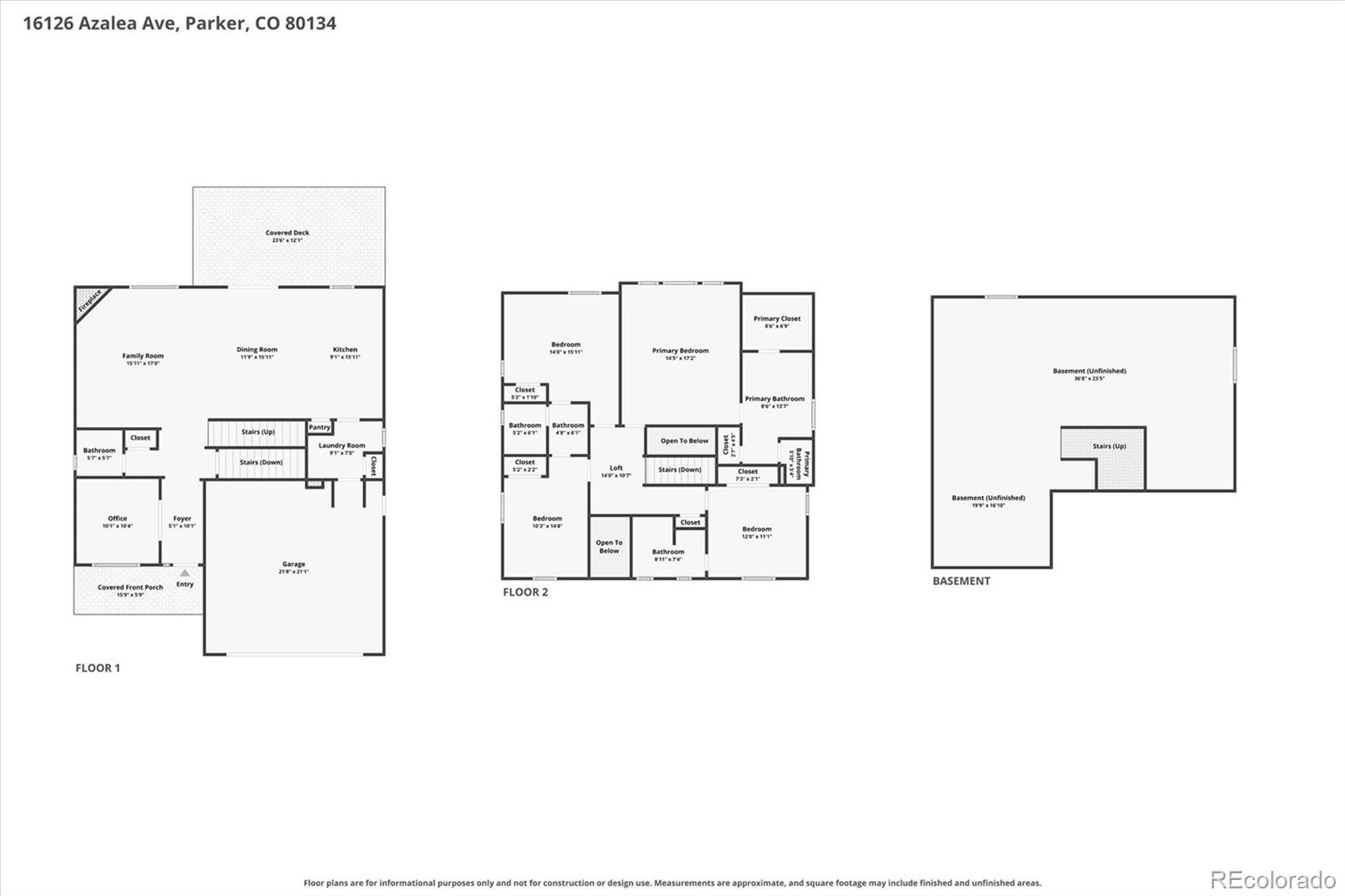 16126 Azalea Ave, Parker, CO 80134