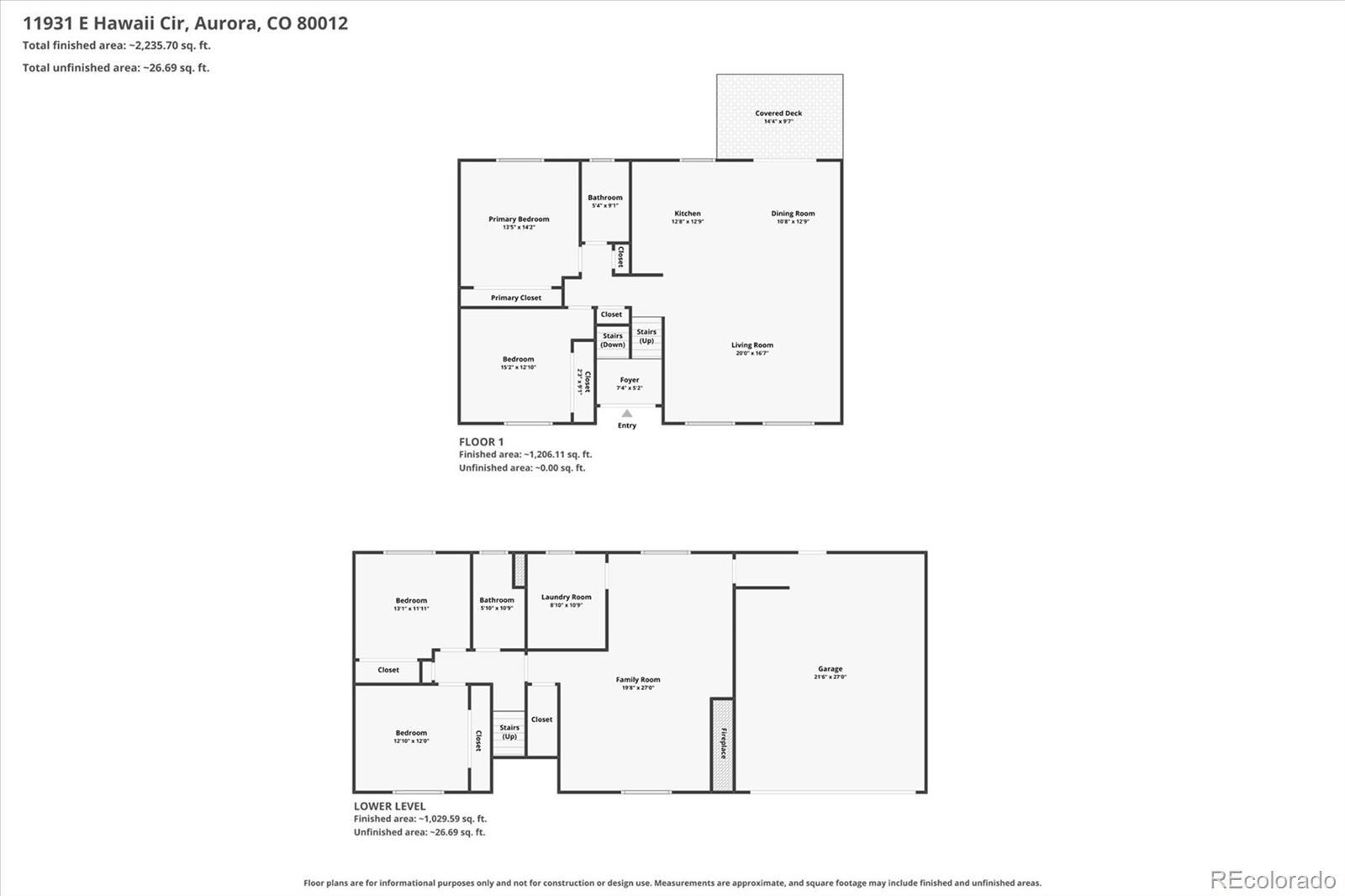 11931 E Hawaii Cir, Aurora, CO 80012