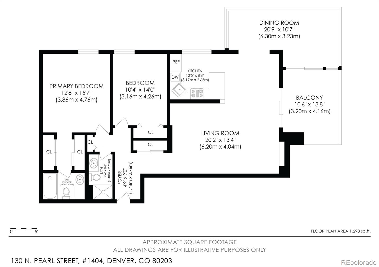 130 N Pearl St #1404, Denver, CO 80203