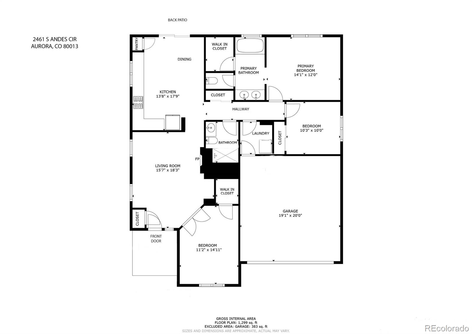 2461 S Andes Cir, Aurora, CO 80013