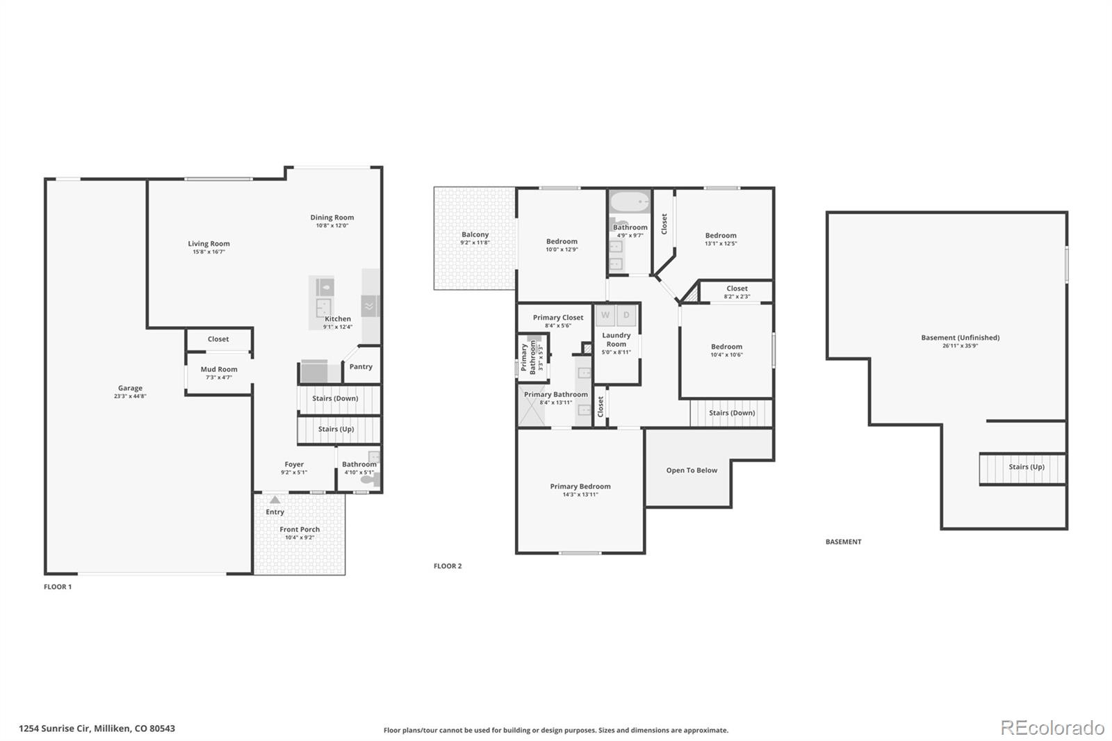 1254 Sunrise Cir, Milliken, CO 80543
