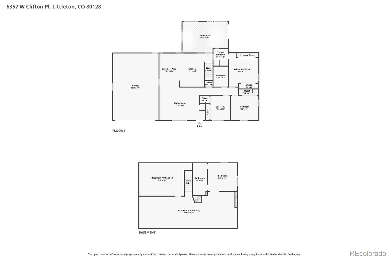 6357 W Clifton Pl, Littleton, CO 80128