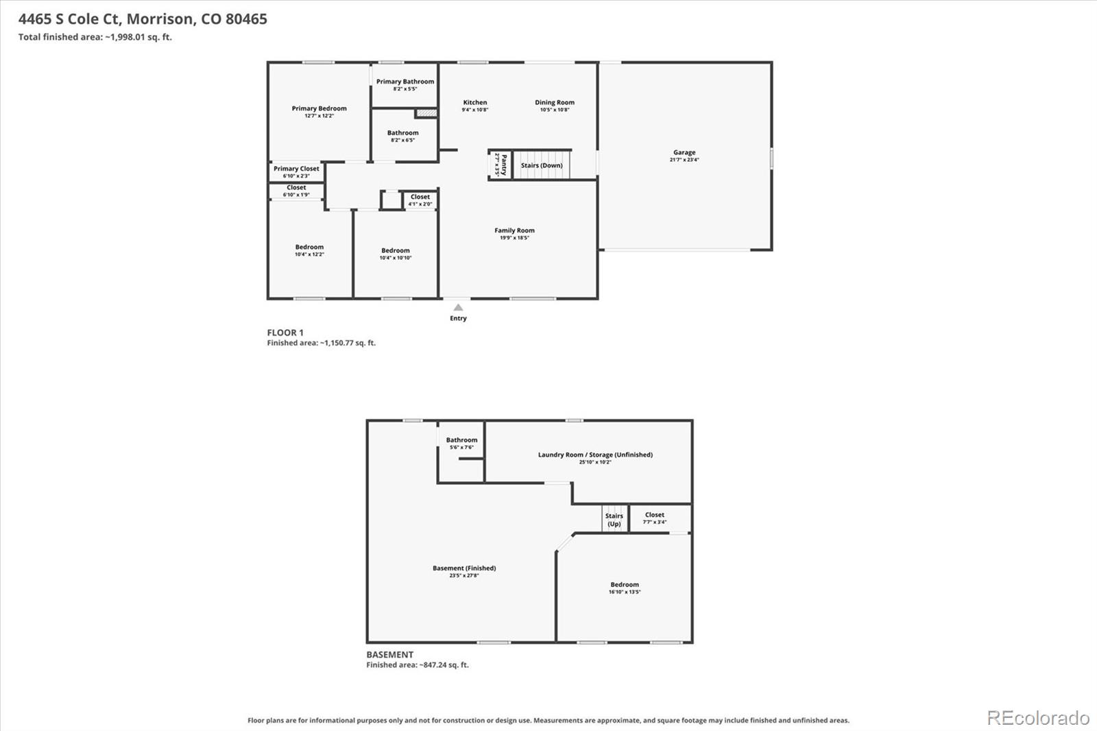 4465 S Cole Ct, Morrison, CO 80465