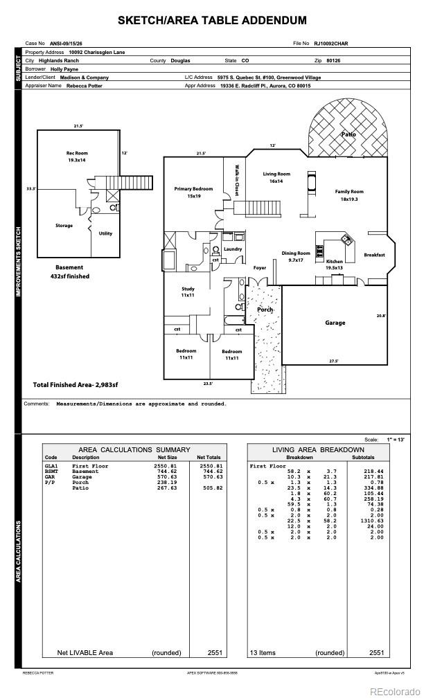 10092 Charissglen Ln, Highlands Ranch, CO 80126