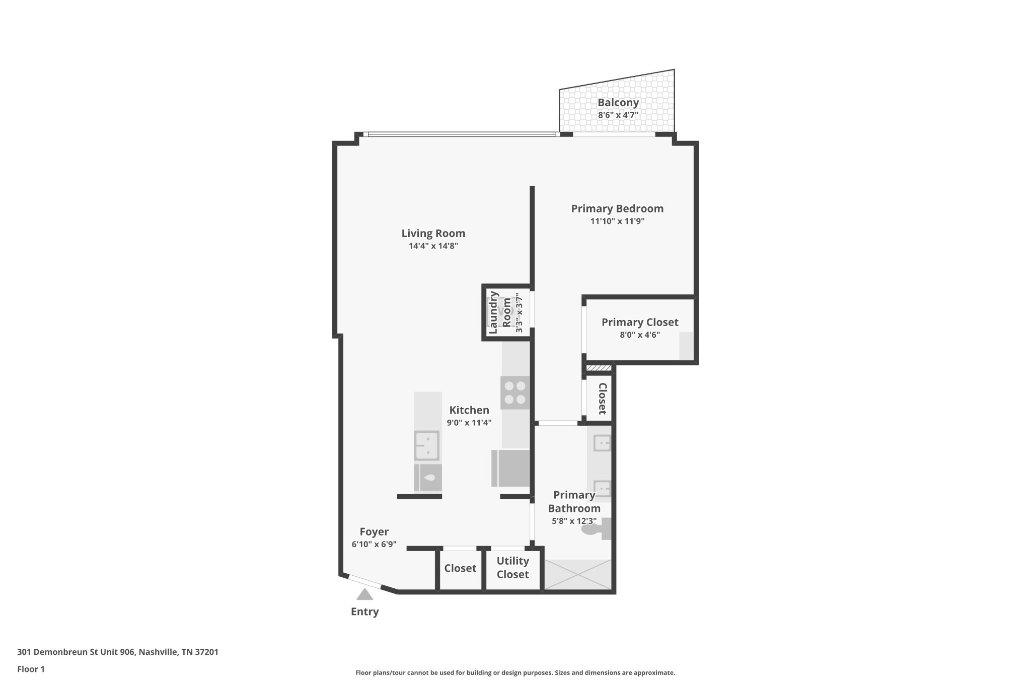 301 Demonbreun St #906, Nashville, TN 37201