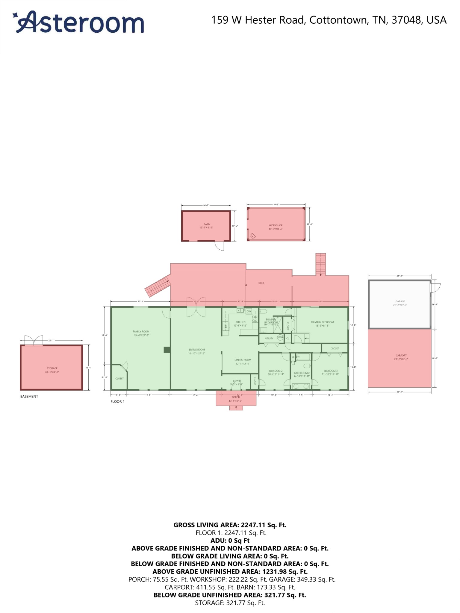 159 W Hester Rd, Cottontown, TN 37048