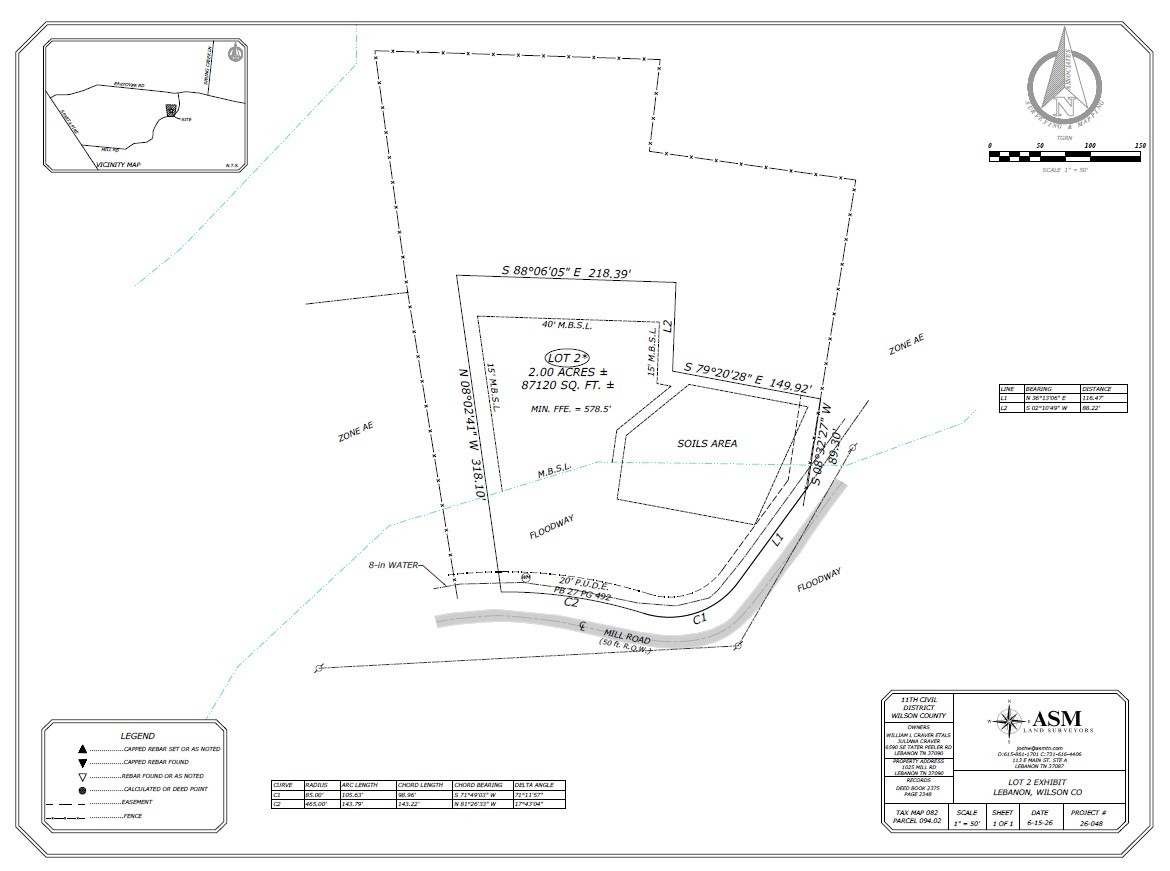 1025 Mill Rd Lot 2, Lebanon, TN 37090