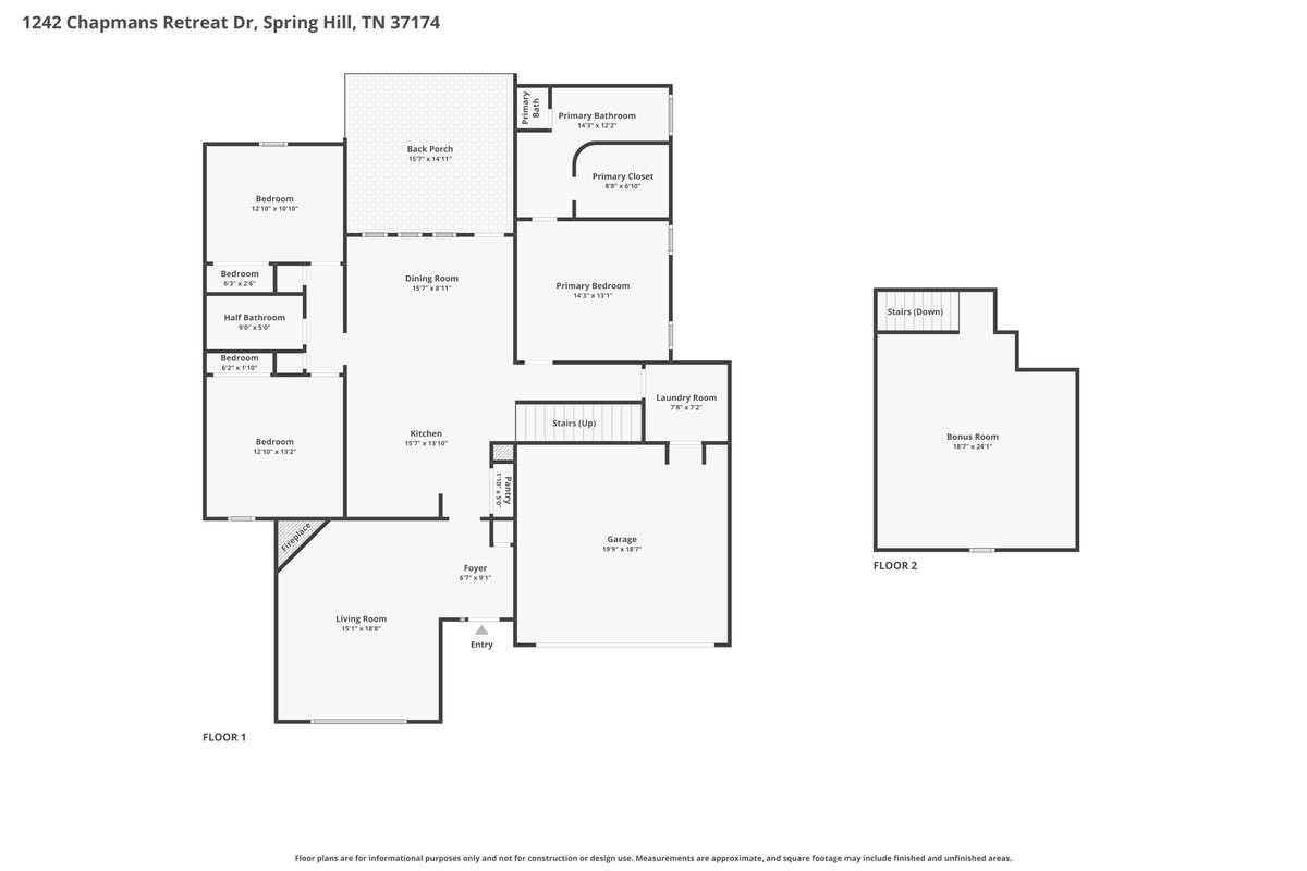 1242 Chapmans Retreat Dr, Spring Hill, TN 37174