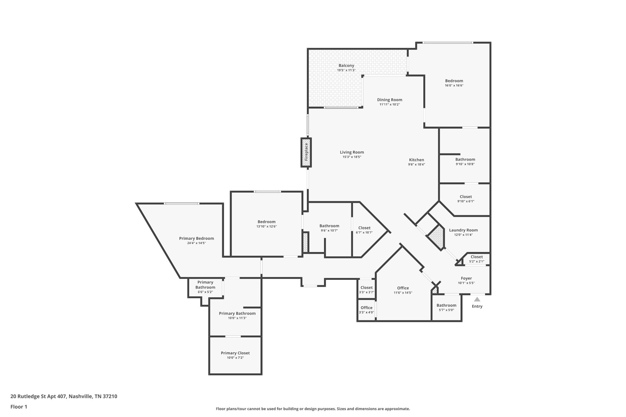 20 Rutledge St #407, Nashville, TN 37210