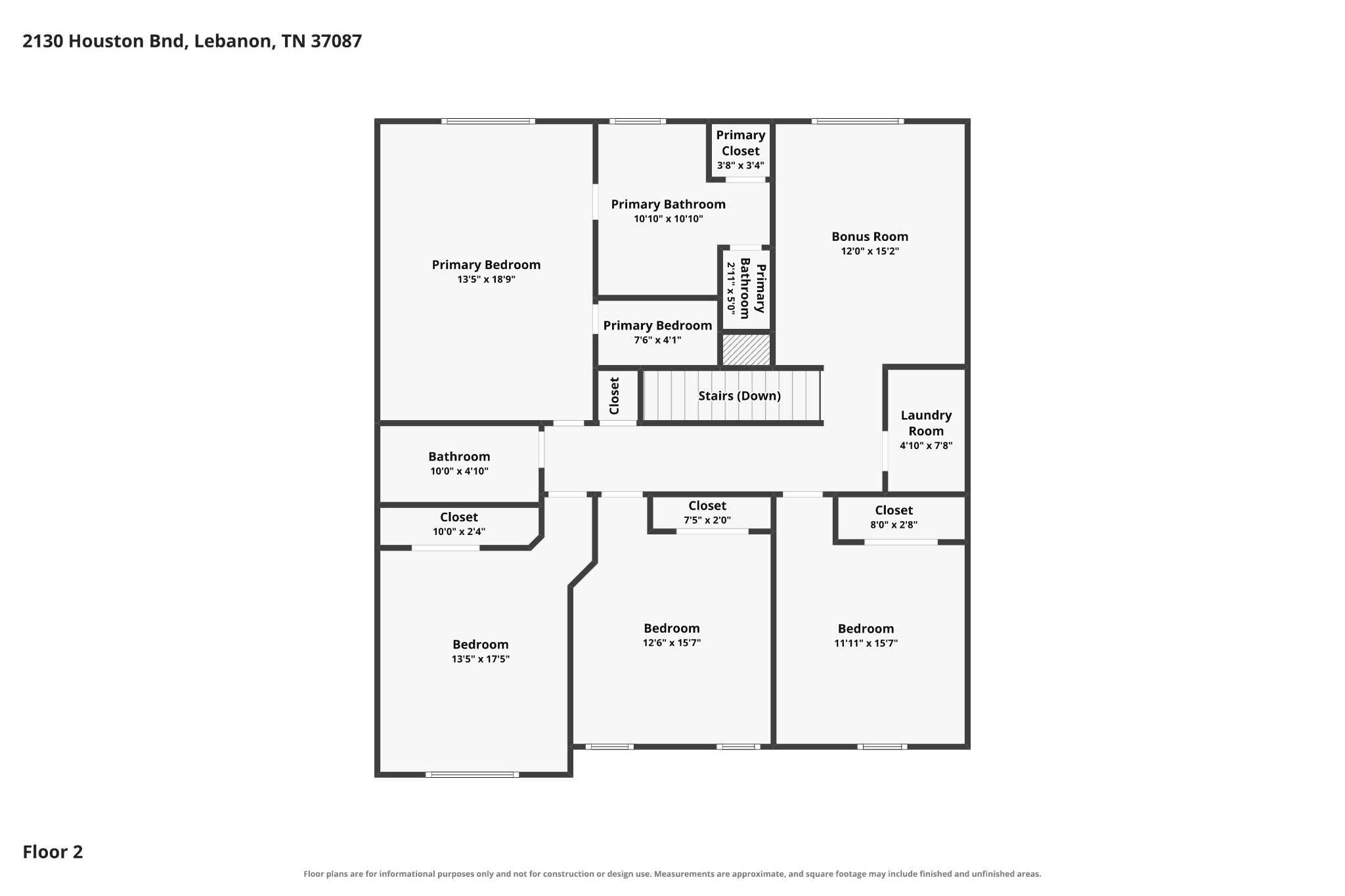 2130 Houston Bnd, Lebanon, TN 37087