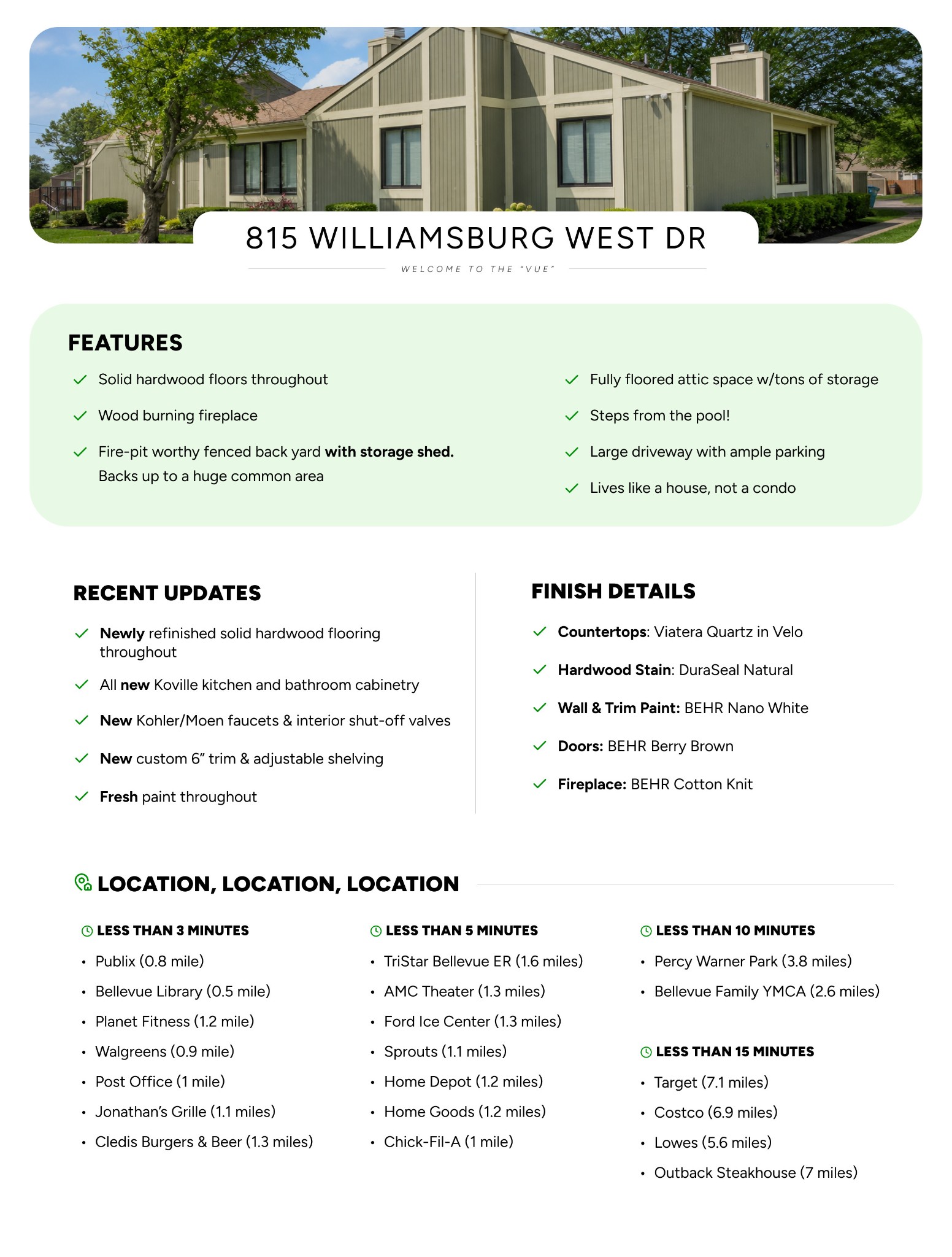 815 Williamsburg West Dr, Nashville, TN 37221