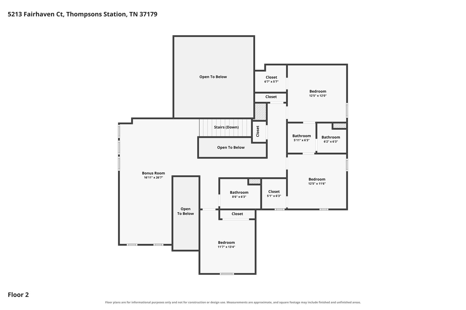 5213 Fairhaven Ct W, Thompsons Station, TN 37179
