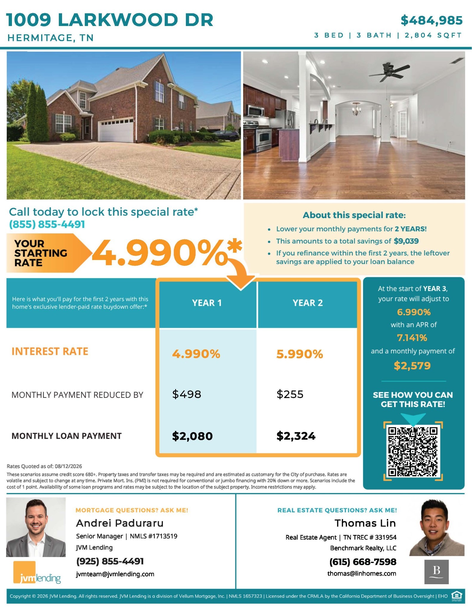 1009 Larkwood Dr, Hermitage, TN 37076
