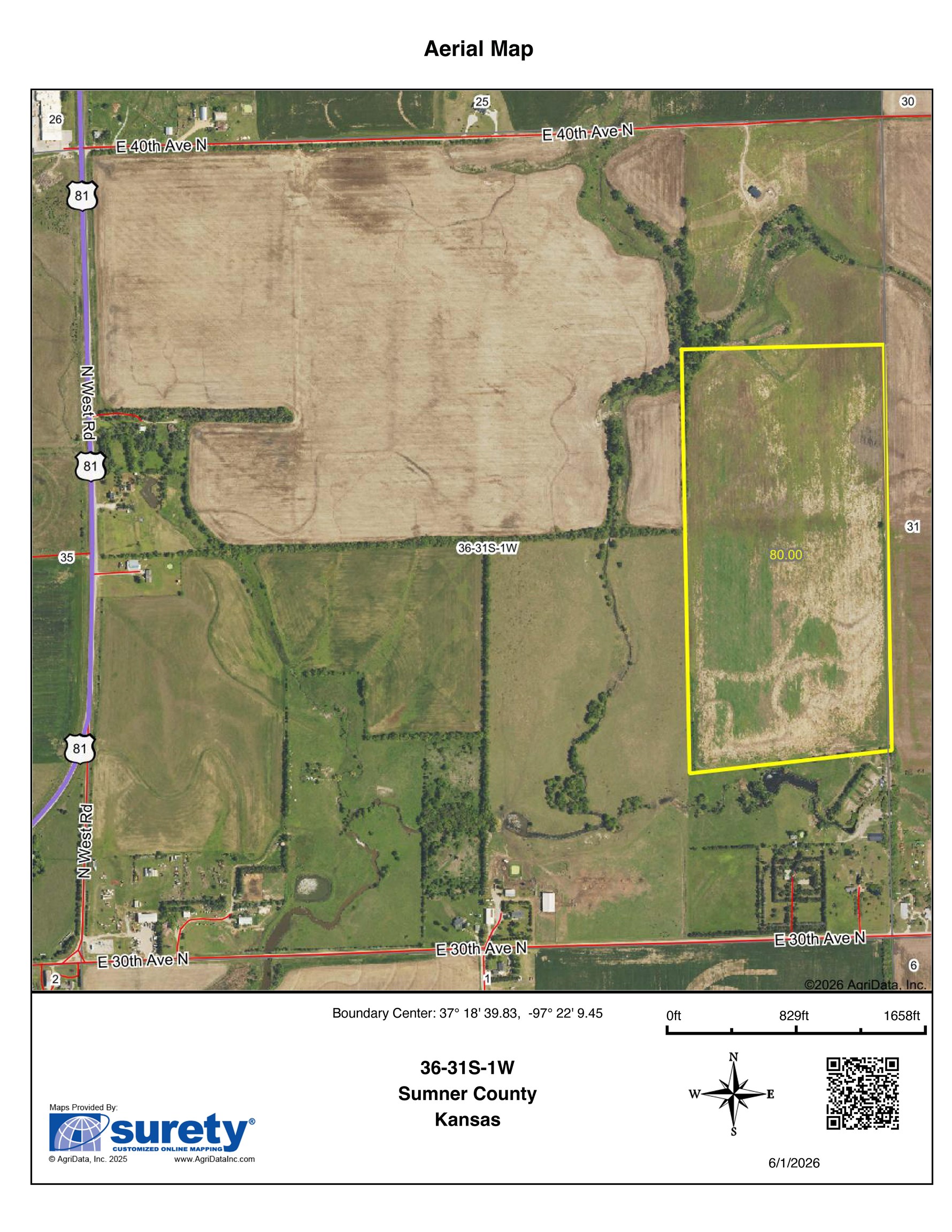 0000 E 40th Ave N #0000 N Meridian Rd, Wellington, KS 67152